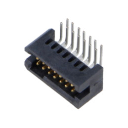 Conector: PCB-PCB; tată; PIN: 14; 1,27mm; TFM; aurit; THT; soclu; 3,7A