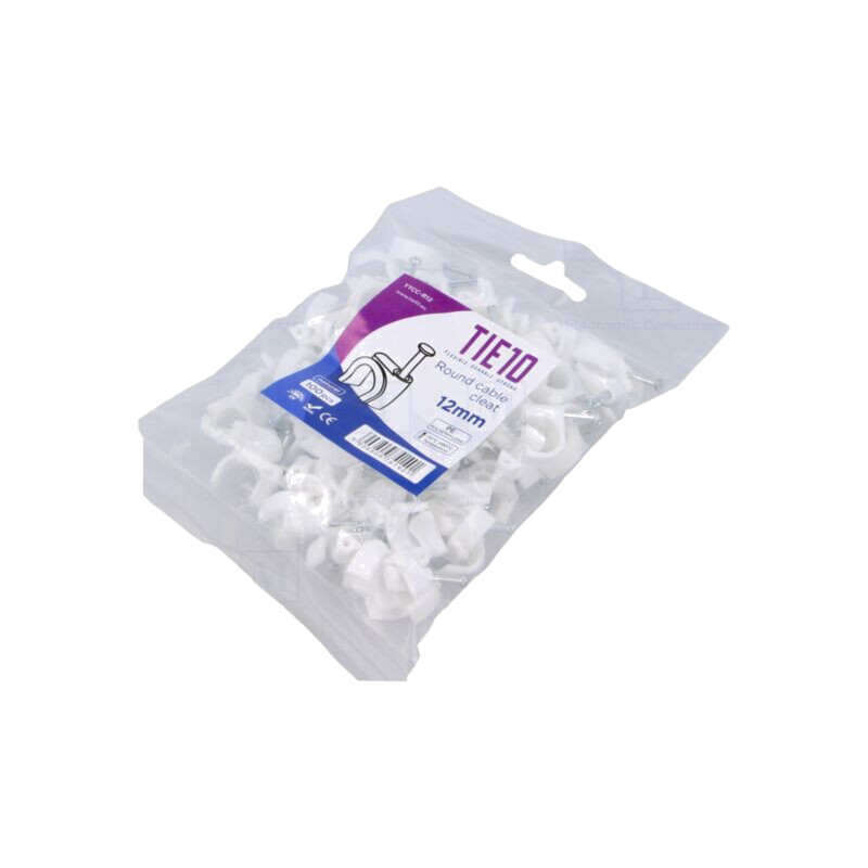 Element de susţinere; natural; pe cablu rotund; 100buc; cu cui