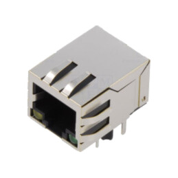 Conector: RJ45; soclu; PIN: 8; ecranat,cu diodă LED; THT