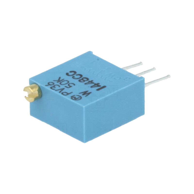 Potenţiometru: de montare; vertical; 50kΩ; 500mW; THT; ±10%; 3296