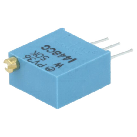 Potenţiometru: de montare; vertical; 50kΩ; 500mW; THT; ±10%; 3296
