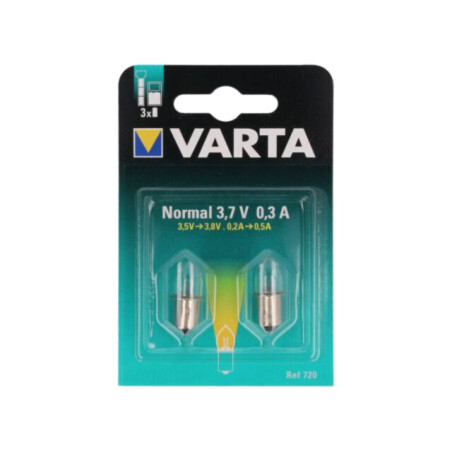 Lampă: miniaturală; P13,5s; 3,7V; 300mA; 2buc; blister