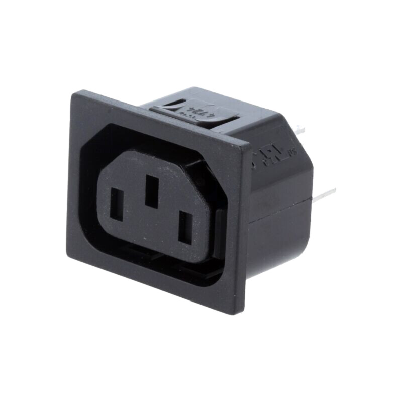 Conector: alimentare AC; soclu; mamă; 10A; 250VAC; IEC 60320