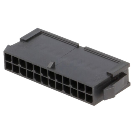 Conector: cablu-cablu; mufă; tată; Micro-Fit 3.0; 3mm; PIN: 24; 5A