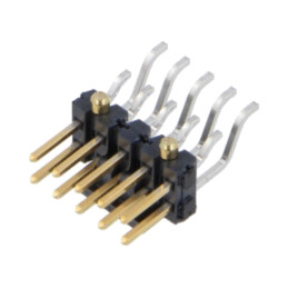 Conector: şiruri pini; tată; PIN: 10; 2,54mm; aurit; SMT; şir pini