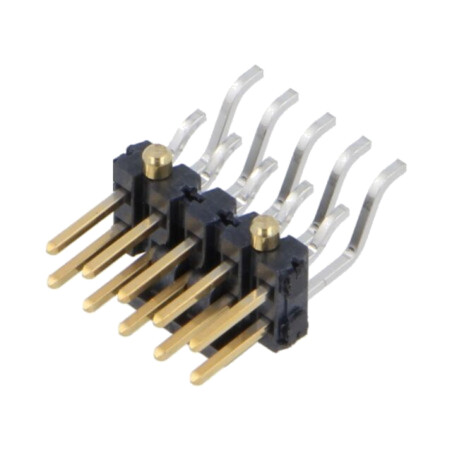 Conector: şiruri pini; tată; PIN: 10; 2,54mm; aurit; SMT; şir pini