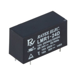 Releu: electromagnetic; SPDT; Ubobină: 24VDC; 12A; 12A/250VAC; LMR1