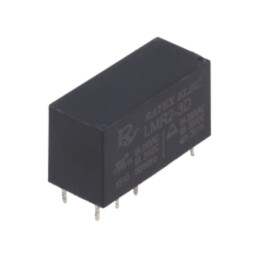 Releu: electromagnetic; DPDT; Ubobină: 3VDC; Icontacte max: 5A