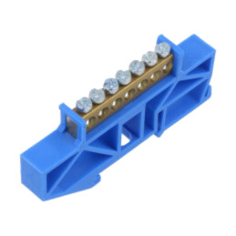 Conector: regletă de conexiuni; piste: 1; borne: 7; albastră