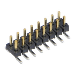 Conector: şiruri pini; tată; PIN: 16; 2mm; aurit; SMT; şir pini