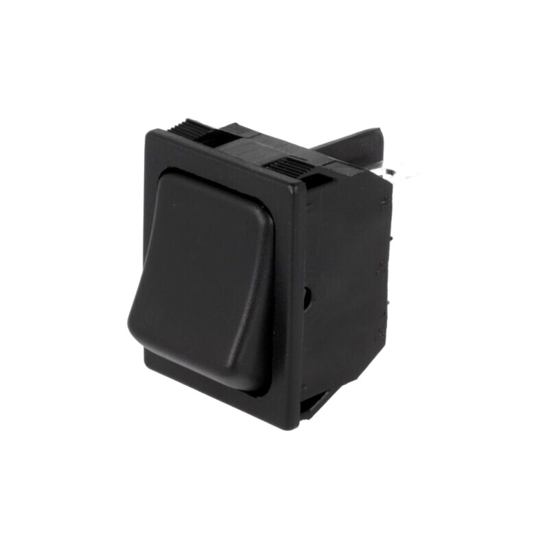 ROCKER; DPDT; Poz: 2; ON-ON; 10A/250VAC; neagră; fără; R13-177-AC