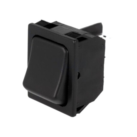 ROCKER; DPDT; Poz: 2; ON-ON; 10A/250VAC; neagră; fără; R13-177-AC