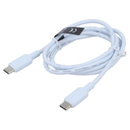 Cablu; USB 2.0; USB C mufă,din ambele părţi; nichelat; 1m; PVC