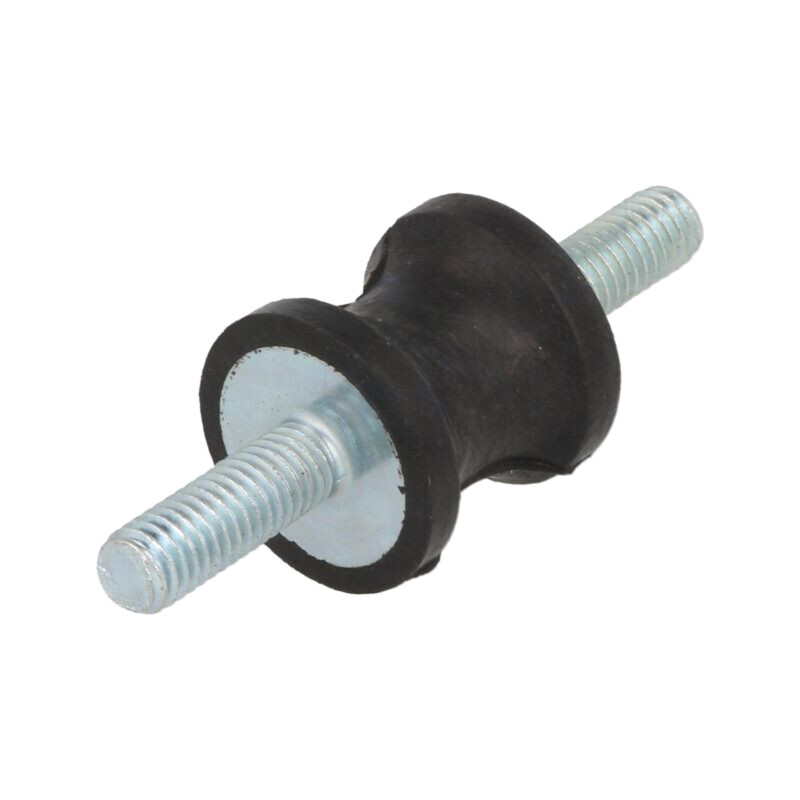 Atenuator de vibraţii; M6; Ø: 20mm; gumă; Lung: 20mm; 191N; 38N/mm