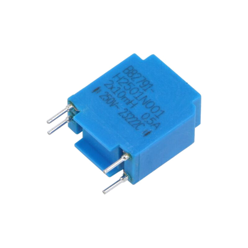 Inductor: fir; THT; 10mH; 250VAC; 500mA; 1000mΩ; 5x12,7mm; ±30%