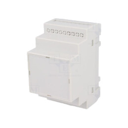 Carcasă: pentru şină DIN; Y: 90mm; X: 52mm; Z: 65mm; polistiren; gri