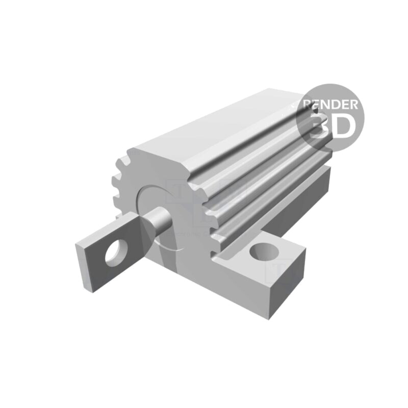 Rezistor: bobinat; cu radiator; înşurubare; 100Ω; 16W; ±5%