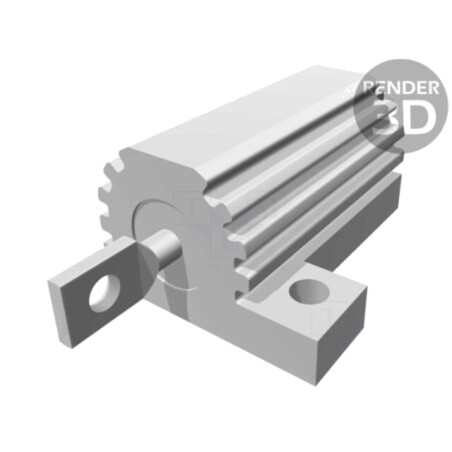 Rezistor: bobinat; cu radiator; înşurubare; 100Ω; 16W; ±5%