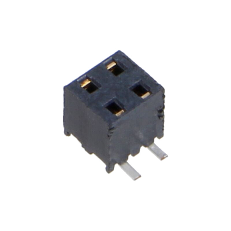 Conector: şiruri pini; mamă; PIN: 4; 2mm; aurit; SMT; soclu; rolă