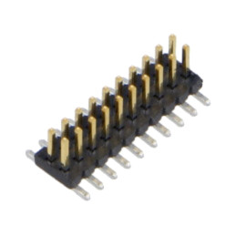 Conector: şiruri pini; tată; PIN: 20; 1,27mm; gold flash; SMT; soclu