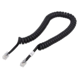 Cablu: pentru telefon; spiralat; RJ10 mufă,din ambele părţi