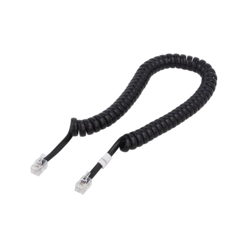Cablu: pentru telefon; spiralat; RJ10 mufă,din ambele părţi Cablu: pentru telefon; spiralat; RJ10 mufă,din ambele părţi
