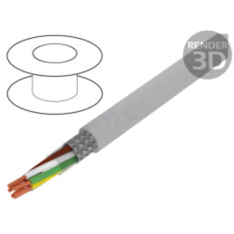 Cablu; Li2YCY-TP; 3x2x0,25mm2; ecranat,tresă de cupru cositorit