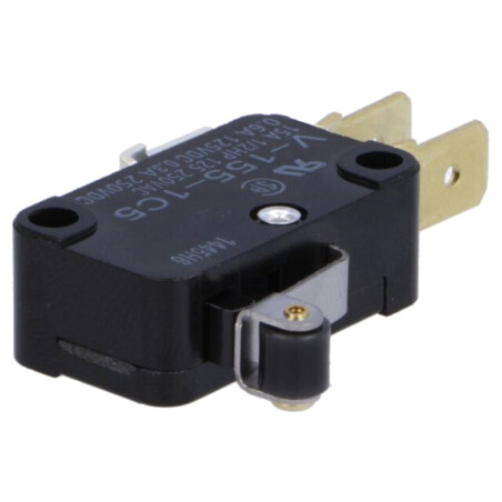 Microîntrerupător SNAP ACTION; 15A/250VAC; 0,6A/125VDC; SPDT