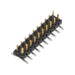 Conector: şiruri pini; tată; PIN: 20; 2mm; aurit; SMT; şir pini