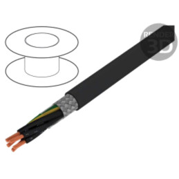 Cablu; ÖLFLEX® CLASSIC 115 CY BK; 5G0,5mm2; PVC; negru; 300V,500V