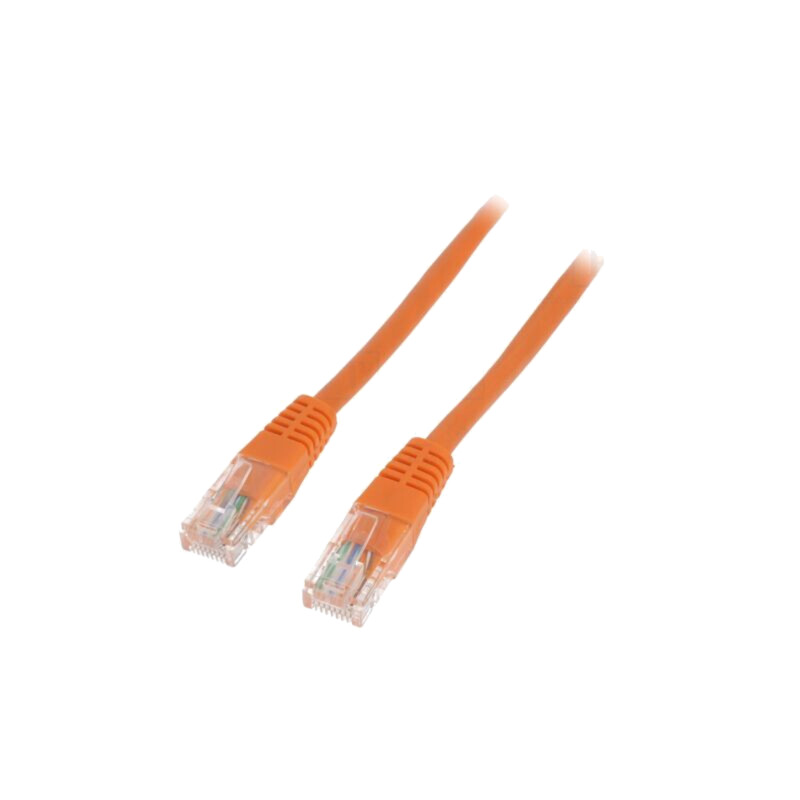 Patch cord; U/UTP; 5e; sârmă; CCA; PE; portocalie; 3m; 26AWG Patch cord; U/UTP; 5e; sârmă; CCA; PE; portocalie; 3m; 26AWG