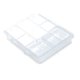 Container: colectiv; cu partiții; transparentă; 200x160x35mm