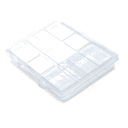 Container: colectiv; cu partiții; transparentă; 200x160x35mm