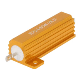 Rezistor: bobinat; cu radiator; 2,2kΩ; 50W; ±1%; 30ppm/°C; pt.lipit