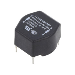 Inductor: bobinat cu compensare; THT; 3,3mH; 2,5A; 72mΩ
