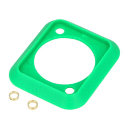Garnitură soclu; verde; standard XLR; 19x24mm; FT