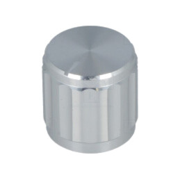 Buton rotativ; cu indicator; aluminiu; Øax: 6,35mm; Ø15x15mm
