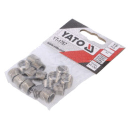 Adaos filetat; oțel inoxidabil; M10; Pas: 1,5; 15buc.