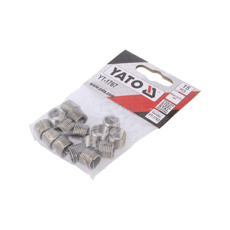 Adaos filetat; oțel inoxidabil; M10; Pas: 1,5; 15buc.