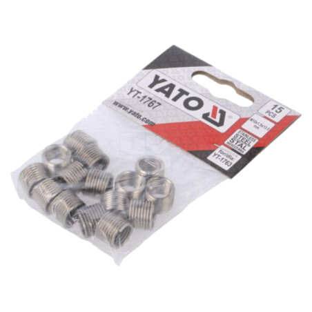 Adaos filetat; oțel inoxidabil; M10; Pas: 1,5; 15buc.