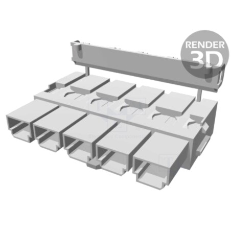 Conector: cablu-cablu/PCB; mufă; mamă; Mini-Fit Sr; 10mm; PIN: 5
