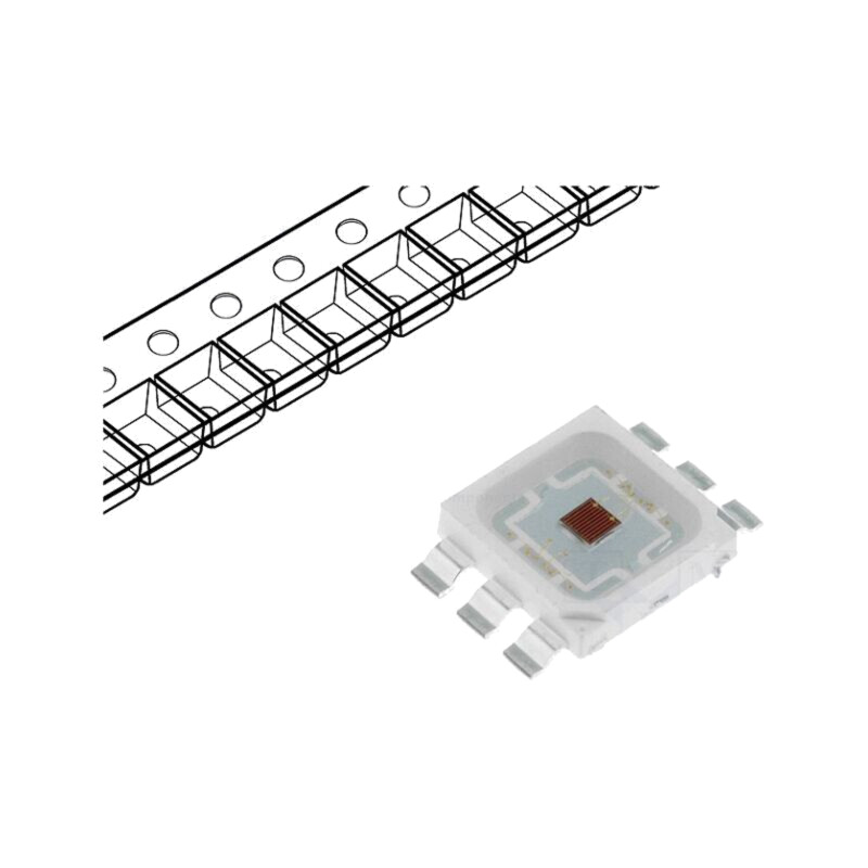 LED putere; roşie; 120°; 700mA; λd: 620÷630nm; Pmax: 2,4W; P: 3W; SMD LED putere; roşie; 120°; 700mA; λd: 620÷630nm; Pmax: 2,4W; P: 3W; SMD