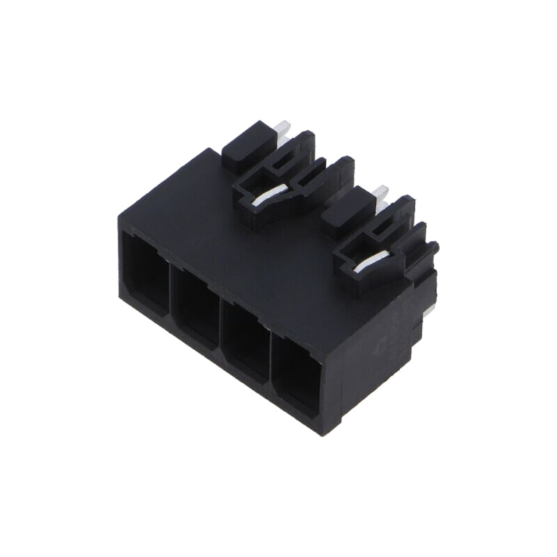 Regletă de conexiuni deconectabilă; 7,5mm; piste: 4; neagră Regletă de conexiuni deconectabilă; 7,5mm; piste: 4; neagră