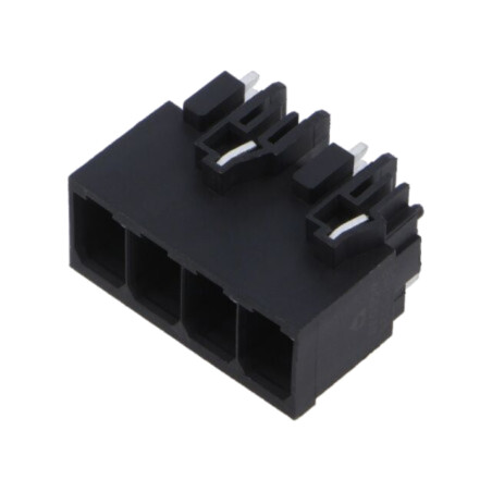 Regletă de conexiuni deconectabilă; 7,5mm; piste: 4; neagră