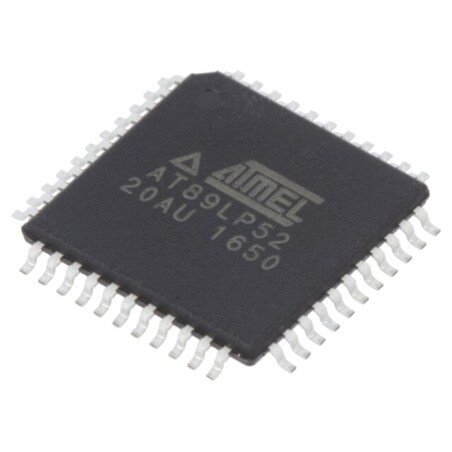 IC: microcontroler 8051; Interfaţă: UART; 2,4÷5,5VDC; TQFP44; AT89