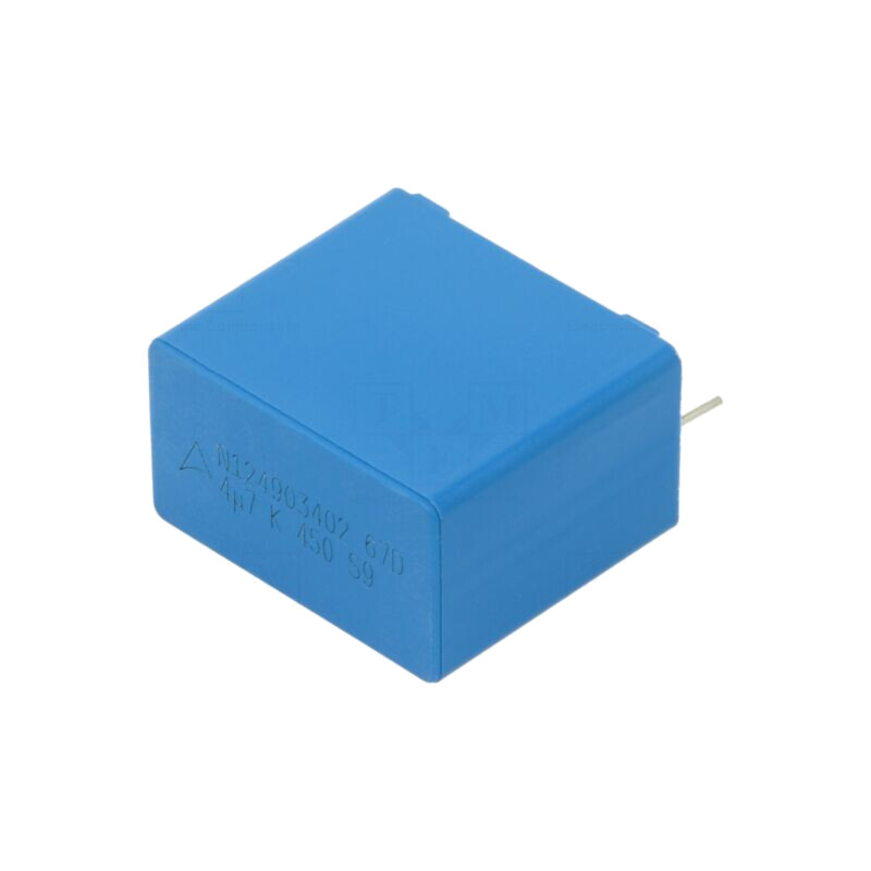 Condensator: cu polipropilenă; 4,7uF; THT; ±10%; 27,5mm; 450VDC