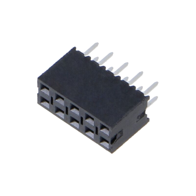 Conector: şiruri pini; soclu; tată; PIN: 10; drept; 2,54mm; THT; 2x5