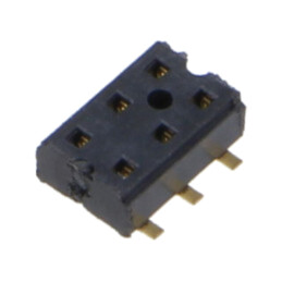 Conector: PCB-PCB; mamă; PIN: 6; 2mm; CLT; aurit; SMT; soclu; 4,1A