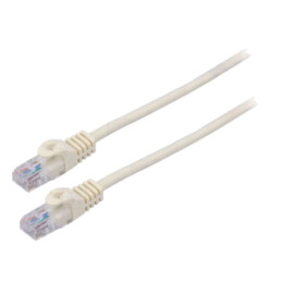 Patch cord; U/UTP; 6; litat; CCA; PVC; alb; 5m; 26AWG; Fire: 8; 1buc.