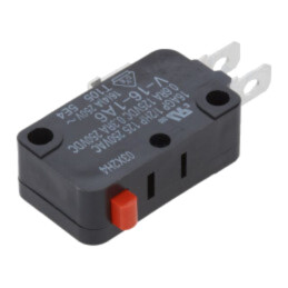 Microîntrerupător SNAP ACTION; 16A/250VAC; 0,3A/250VDC; SPDT